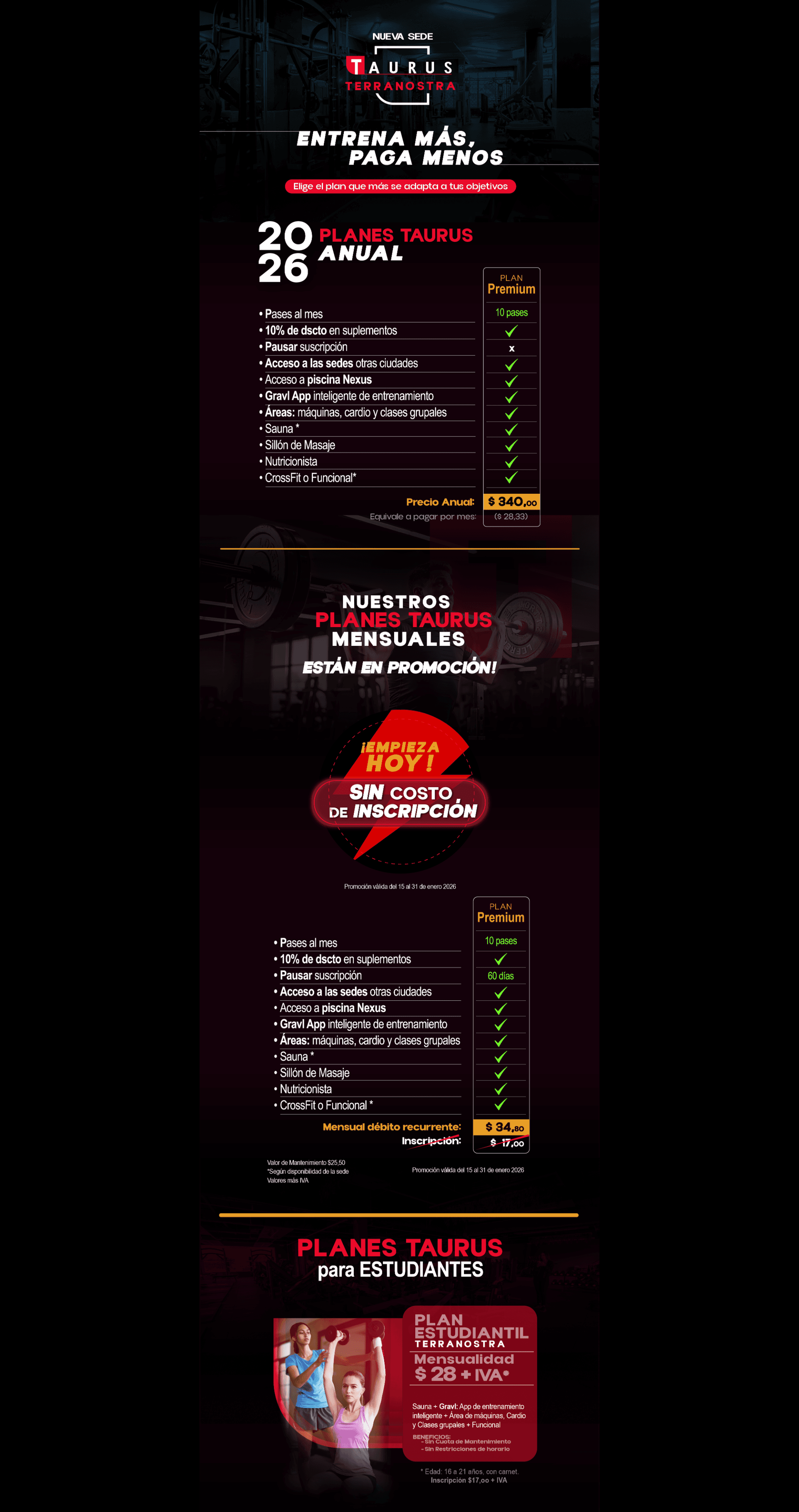 Planes Terra Nostra - Parte Superior